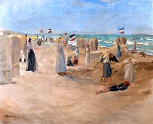 Op het Strand van Noordwijk, 1908 door Max Liebermann