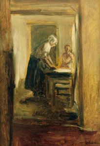 Strijkster door Max Liebermann