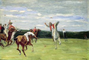Polo speler in Jenischpark, Hamburg, 1903
