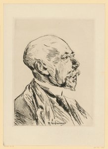 Portret van professor Adolph Goldschmidt door Max Liebermann
