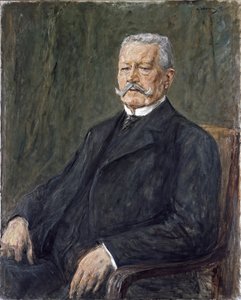 Portret van president Paul von Hindenburg (1847-1934) door Max Liebermann