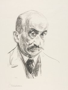 Zelfportret, 1921 door Max Liebermann