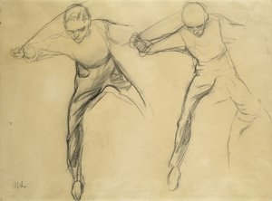Twee mannelijke figuren