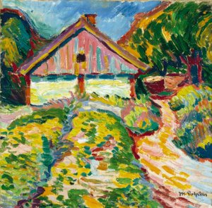 Huis op de Koerse Schoorwal door Max Pechstein