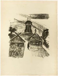 Lighthouse, uit The Samland Ode door Max Pechstein