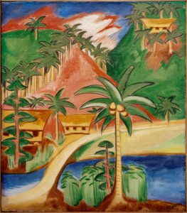 Palaulandschap door Max Pechstein
