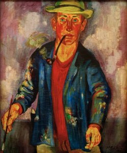 zelfportret door Max Pechstein