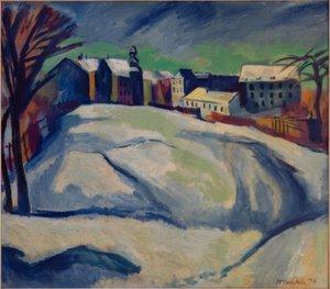 Winterlandschap II door Max Pechstein