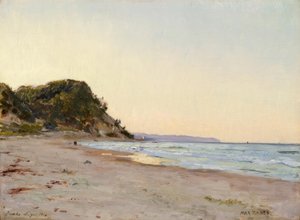 M.Rabes, Aan het water (Baabe, Rügen) door Max Rabes