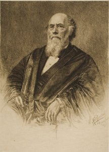 Portret van rechter Stephen Field door Max Rosenthal