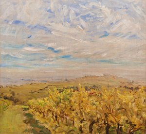 Vroege herfst in de Palts. Wijngaarden bij Neukastel, 1927