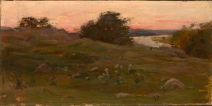 Landschap, eind 19e-begin 20e eeuw