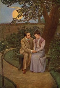 Illustratie voor Jane Eyre door Charlotte Bronte (kleur litho) door Max Wulff