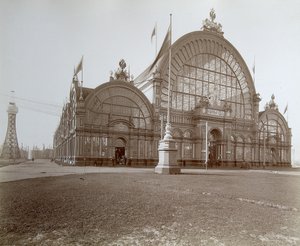 Machines hoek, de All-Russia Tentoonstelling, Nizhny Novgorod, Rusland, 1896 door Maxim Dmitriev