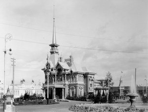 Tsarenpaviljoen, de All-Russia tentoonstelling, Nizhny Novgorod, Rusland, 1896 door Maxim Dmitriev