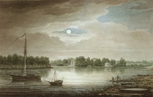 Nevka Rivier bij de Yelagin Brug, 1829
