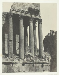 Baalbeck Héliopolis, Tempel van Jupiter, Zicht vanaf de zuidoosthoek, Syrië