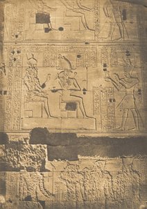 Bas-reliëf genomen van de westelijke muur van de grote Tempel van Isis, in Philae, april 1850