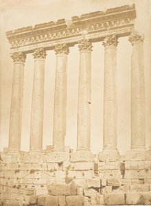 Colonnade van de Tempel van de Zon, in Baälbek Heliopolis