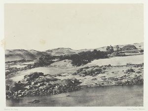 Ingang van de Eerste Cataract, Boven-Egypte, 1849-51, gedrukt 1852 door Maxime Du Camp
