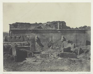 Achtergevel, Grote Tempel van Dendera (Teutyres), Opper-Egypte door Maxime Du Camp