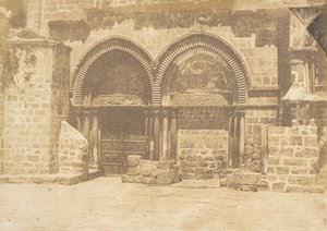 Façade van de Kerk van het Heilig Graf, in Jeruzalem No. 1