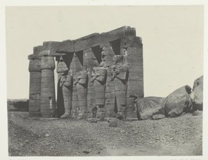 Gournah, Perystyle from the Tomb of Osymandias (Ramesseum Occidental); Thebe, plaat 59 uit het album "Egypte, Nubie, Palestine et Syrie" (1852) door Maxime Du Camp