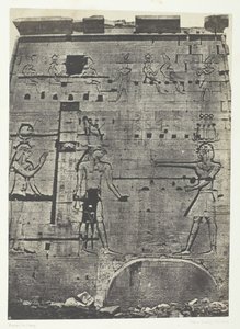 Grote Tempel van Isis in Philae, Tweede Pylon, Nubië door Maxime Du Camp