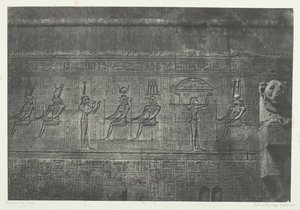 Grand Temple de Dendérah Teutyres, Sculptures de la Façade Postérieure, Opper-Egypte, 1849-51
