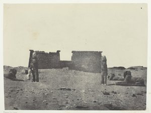 Hémi-Spéos De Séboua, Drômos, Nubië, 1849-51, gedrukt 1852 door Maxime Du Camp