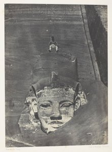 Ibsamboul, Colosse Occidental Du Spéos De Phrè; Nubië, plaat 107 uit het album "Egypte, Nubie, Palestina et Syrie" (1852)