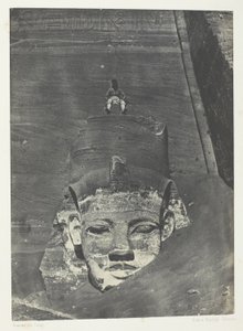 Ibsamboul, Colosse Occidental Du Spéos De Phrè; Nubië, plaat 107 uit het album "Egypte, Nubie, Palestina et Syrie" (1852)