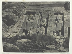 Ibsamboul, zuidelijk deel van de tempel van Hathor, Nubië