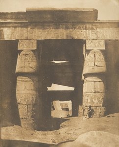 Interieur van de Tempel van Khons, in Karnak, Thebe, 1849-50