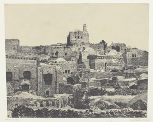 Jeruzalem, westelijke wijk; Palestina door Maxime Du Camp