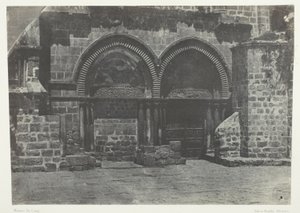 Jeruzalem, lagere arcades van de kerk van het Heilig Graf; Palestina