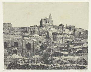 Jeruzalem, westelijke wijk; Palestina door Maxime Du Camp