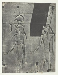 Kalabscheh, sculpturen van de achtergevel van de tempel, Nubië