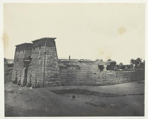 Karnak, Tempel van Khons, Thebe, 1849-51, gedrukt 1852 door Maxime Du Camp