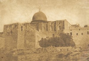 Koubbé-Nébi-Monça - Koepel van Mozes in Jeruzalem, augustus 1850 door Maxime Du Camp
