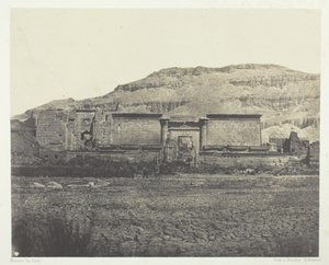 Médinet-Habou, Algemeen Uitzicht op de Ruïnes, Thebe, 1849-51, gedrukt 1852 door Maxime Du Camp