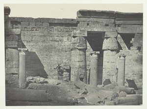 Médinet-Habou, Péristyle du Palais de Ramsès-Méiamoun, Thebe door Maxime Du Camp