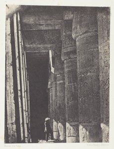 Médinet-Habou, Galerie van het Paleis van Ramsès-Méiamoun; Thebe door Maxime Du Camp