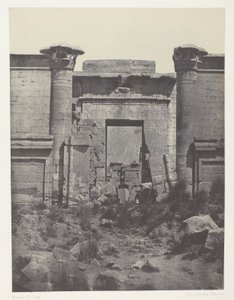 Médinet-Habou, Propyleeën van het Thoutmoseum; Thebe door Maxime Du Camp