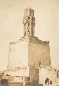 Minaret occidental de la Mosquée du Khalif Hakem, au Kaire, 9 januari 1850 door Maxime Du Camp