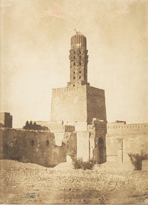 Minaret oriental de la Mosquée du Khalif Hakem, au Kaire, 27 december 1849 door Maxime Du Camp