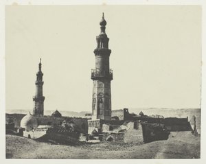 Moskee van Aly-Bey, Girgeh, Opper-Egypte, plaat 15 uit het album "Egypte, Nubie, Palestina en Syrie" (1852)