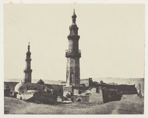 Moskee van Aly-Bey, Girgeh, Opper-Egypte, plaat 15 uit het album "Egypte, Nubie, Palestina en Syrie" (1852) door Maxime Du Camp