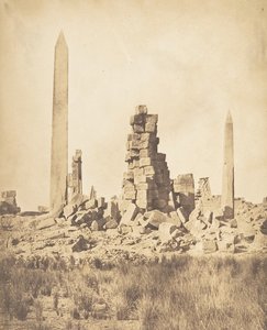 Obelisken van het Paleis van Karnak Thebe door Maxime Du Camp