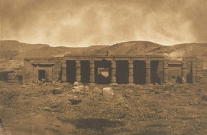Palais de Gournah Ménephtéun à Thèbes, 1849-50 door Maxime Du Camp